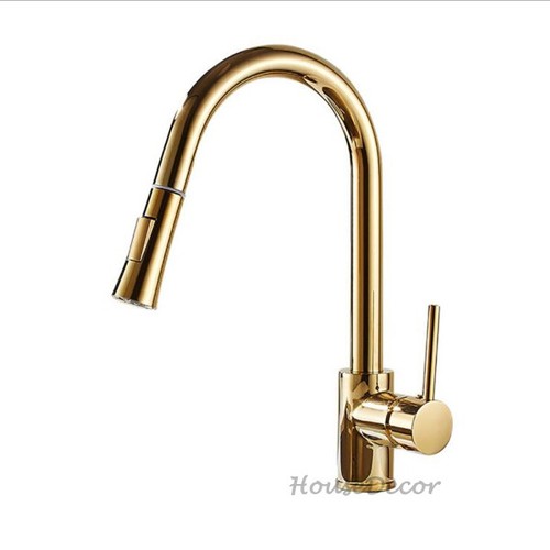 Gold plated single lever pull - plated,