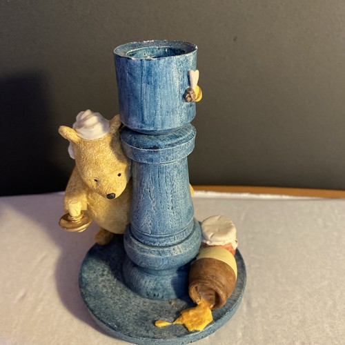 Pooh bear candle stick - pooh,