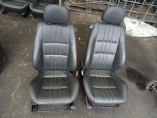VAUXHALL TIGRA B 2004-2009 FRONT LEATHER SEATS INTERIOR BLACK HEATED (FACELIFT)