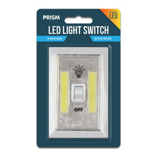 Prism LED Light Switch With Batteries - wireless, stick on, super bright 200 lum