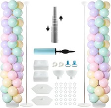 Balloon Column Stand 6.7 Ft, Reusable Telescopic, New but open, scruffy box