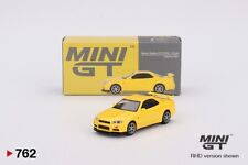 Mini GT 1:64 Nissan Skyline GT-R (R34) V-Spec Lightning Yellow - #762