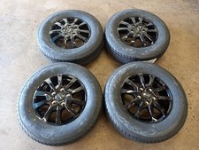 Supermetal Vault 16" Alloy Wheels Tyres Gloss Black Fiat Ducato Motorhome 5x130