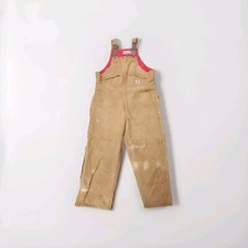 Carhartt Duck Canvas Dungarees W42 L30  Hamilton Brown Insulated Made In USA