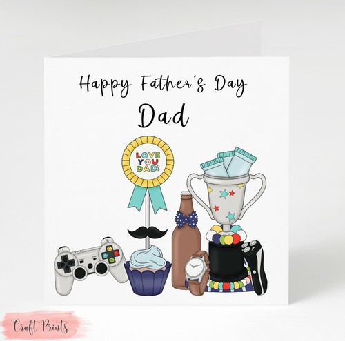 Handmade personalised fathers - personalised,