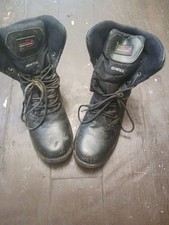 Mens black waterproof army style safety boots (Size 11) Winter/Combat/