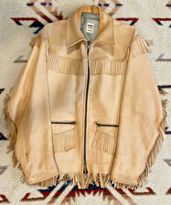 Vintage UBER Buckskin Leather Fringe Jacket, 1960's, Rare!!! Take a L@@K!!!