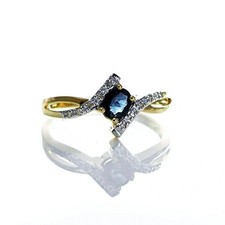 9ct Sapphire Ring Size O.5
