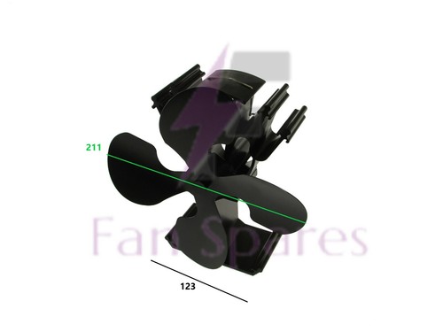 Blade heat powered stovefan - blade,