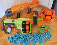 nerf gun zombie bundle, 4x