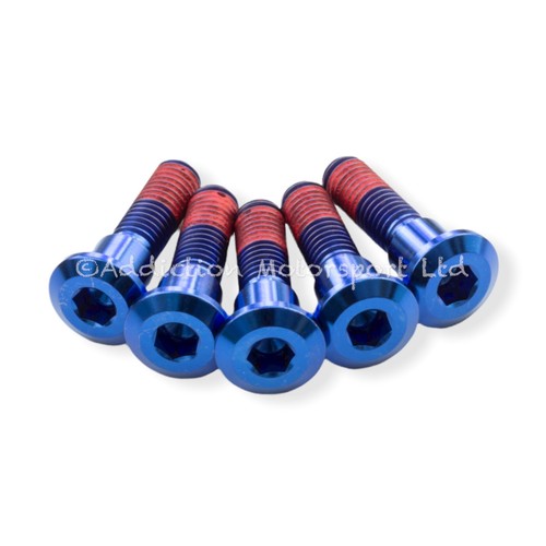 Blue titanium rear disc - blue,
