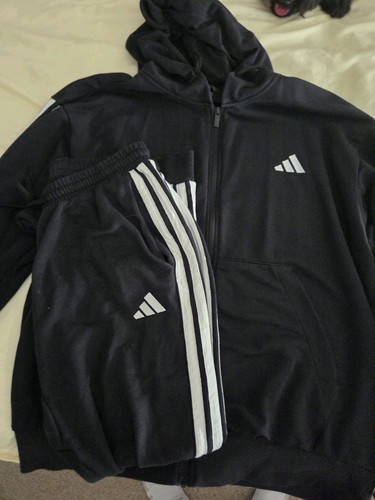 Mens adidas black tracksuit - adidas,