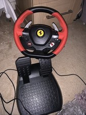 Thrustmaster Ferrari 458 Spider Steering Wheel with Foot Pedals - Red/Black