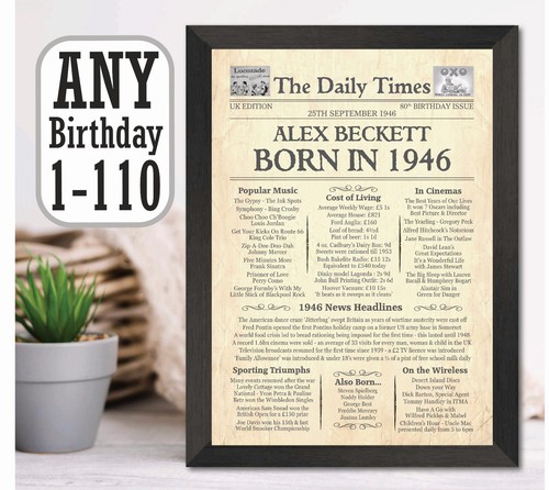 Birthday gift for any age - any,