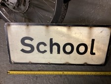 Original Old School Sign,1970