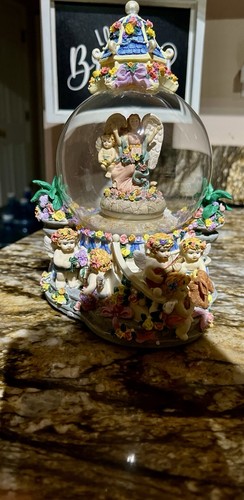 Musical angel snow globe - musical,