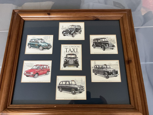 Framed london taxi - framed,