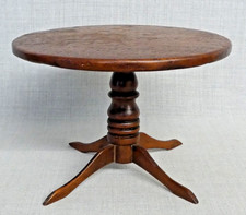 ANTIQUE MINIATURE WOODEN APPRENTICE PIECE ROUND TABLE