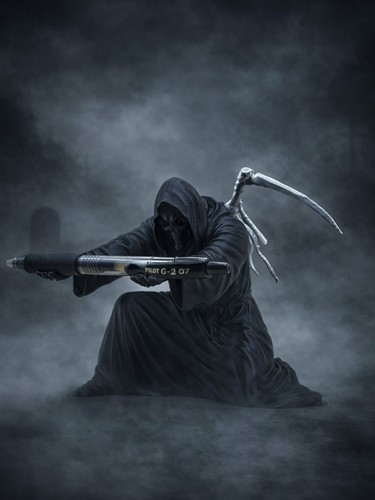 Grim reaper pen - reaper, holder
