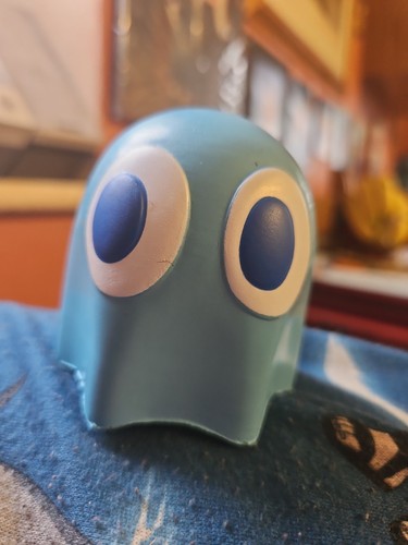 Pac man blue ghost stress - ghost,