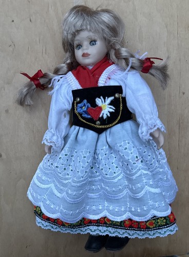 Doll porcelain souvenir german - doll,