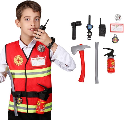Matissa dad kids fireman - &,