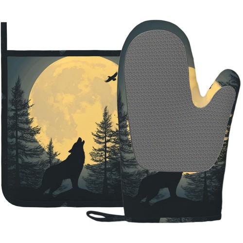 Black wolf howling - black, the