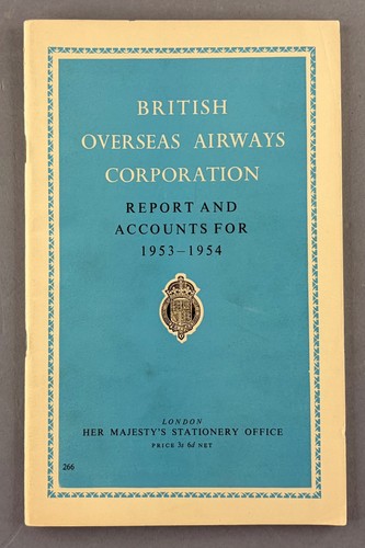 Boac 1953 airline annual - 1953-54,