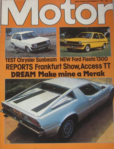 Motor 1977 featuring - motor, 24/9/1977
