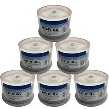 Ritek BD-R 4x Inkjet Printable Discs 25GB 130mins Pro Blank Blu-Ray Discs Lot