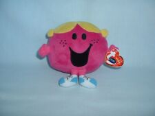 MR MEN LITTLE MISS CHATTERBOX TY BEANIE BABIES Cuddly Soft Plush Toy (BABY/BOOK)