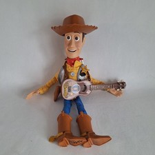 Toy Story - Woody with Guitar and Hat - Dated 2001 - 13.5" Doll - Working