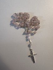 Genuine rose quartz - quartz, silver