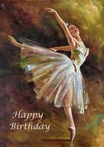 Happy birthday greetings card - happy,