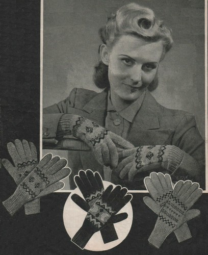 Knitting pattern ladies 1940s - pattern,