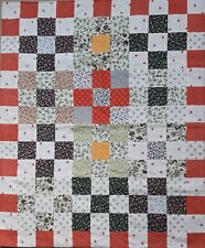 Handmade patchwork play mat, cot quilt