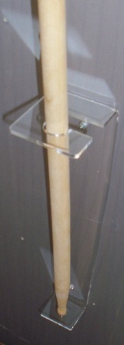Clear acrylic vertical wall - clear,