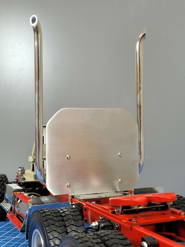 Aluminum headache exhaust rack - aluminum,