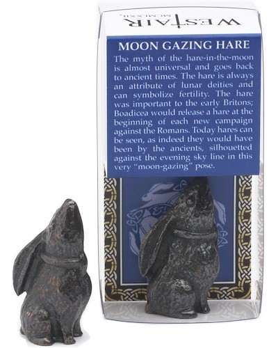 Moon gazing hare ornament - gazing,
