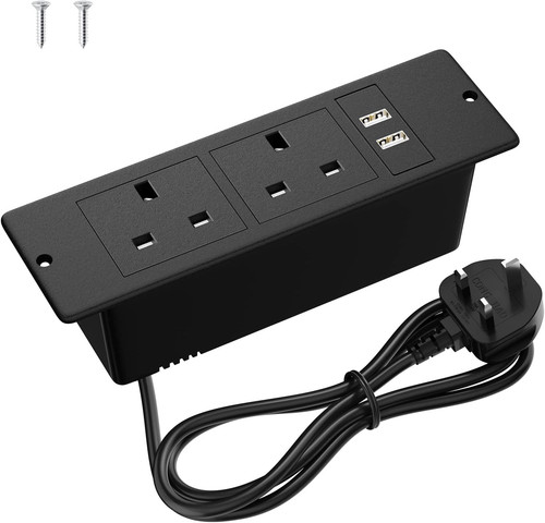 Power outlet with - power, ports