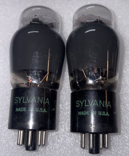 Matched pair sylvania - sylvania, 6l6ga