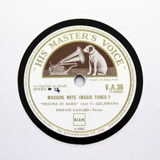 ENRICO CARUSO "Magiche Note / De Mon Amie Fleur Endormie" (E+) HMV VA-36 [78]