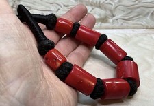 Vintage Original Chunky Real Natural Coral Bead Necklace