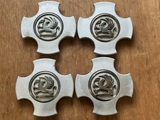 x4 Original Vauxhall Corsa C Alloy Wheel Centre Caps Set