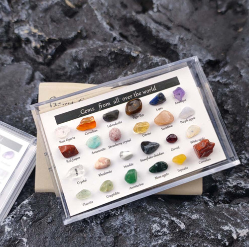 Small set crystal natural - small,