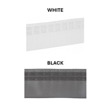 Silent Gliss Wave Heading Tape 76mm (3") White and Black