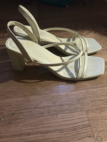 Pale neon yellow green strappy - neon, yellow/green