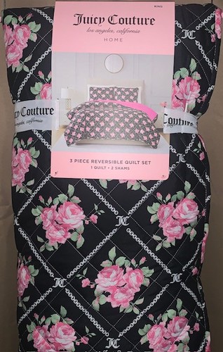 Juicy couture 3pc king quilt - couture,