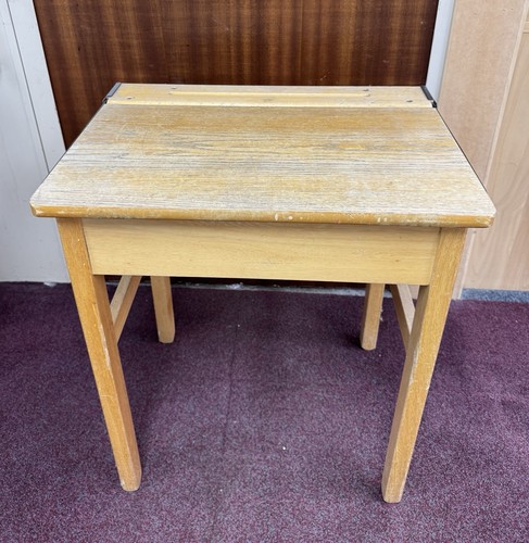 Pine school desk with - desk,