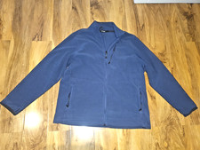 Mens ROHAN Microgrid Stowaway Blue Fleece Jacket full zip  XL
